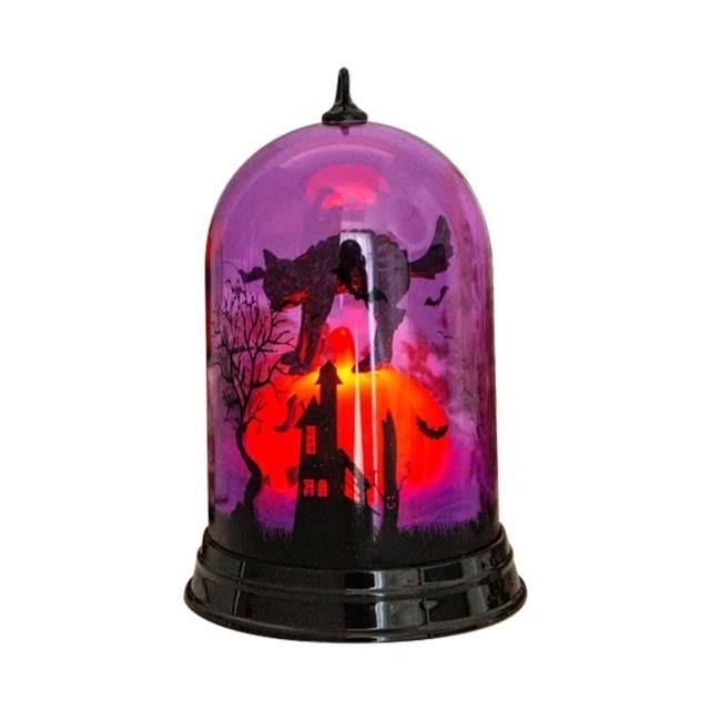Halloween Scene Witch Night Lamp Decoration - Image 1