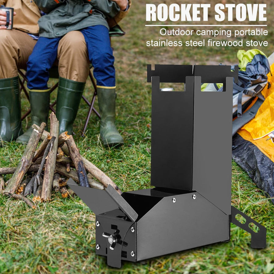 Mini Camping Outdoor Rocket Stove - Image 3