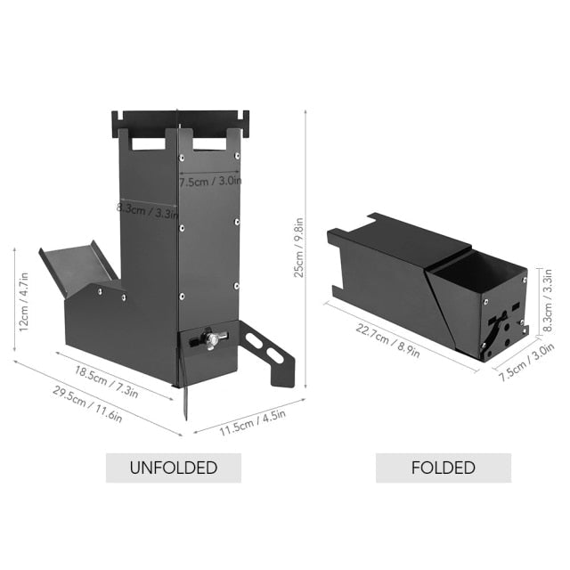 Mini Camping Outdoor Rocket Stove - Image 7