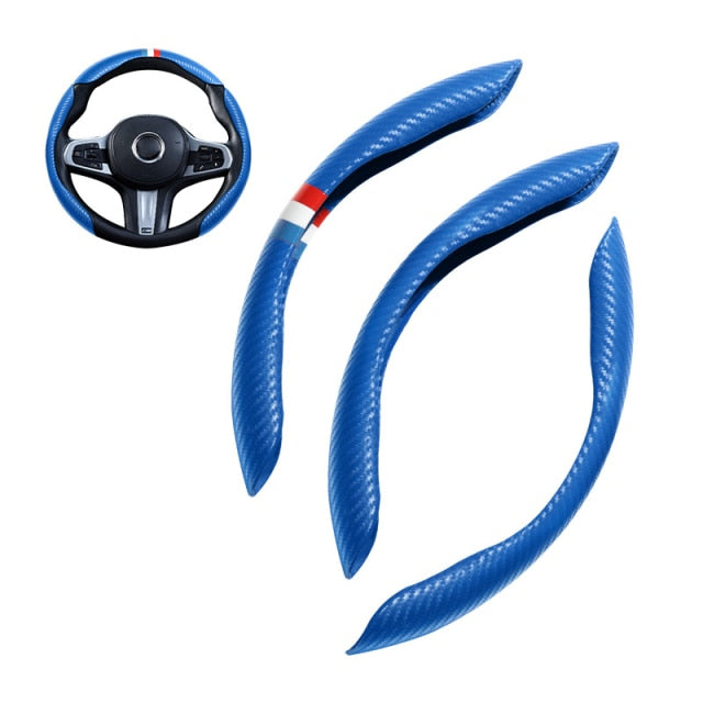 Universal Non-Slip Carbon Fiber Car Wheel Cover - Image 7