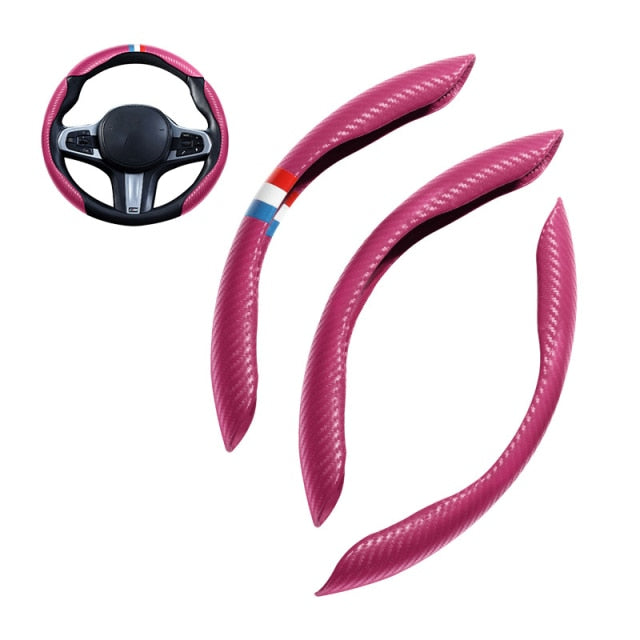 Universal Non-Slip Carbon Fiber Car Wheel Cover - Image 14