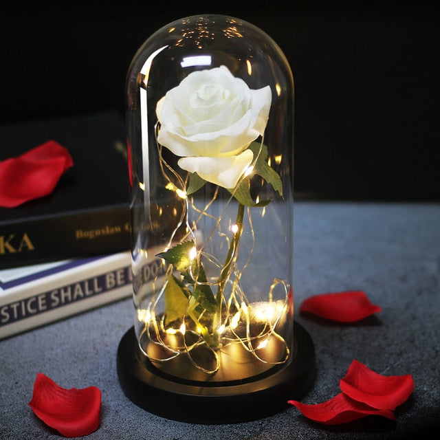 Eternal Artificial Rose Glass Dome - Image 5