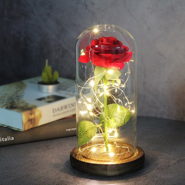 Eternal Artificial Rose Glass Dome - Image 7