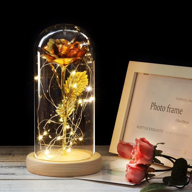 Eternal Artificial Rose Glass Dome - Image 2