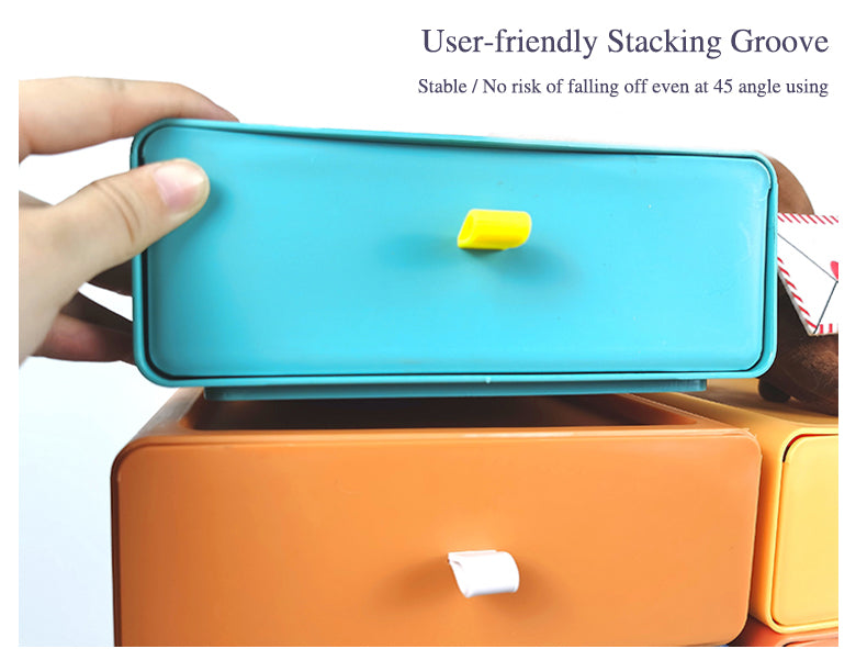 Colorful Stackable Makeup Storage Box - Image 7