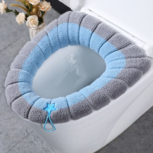 Cute Comfy Pumpkin Pattern Bathroom Toilet Seat Cover - Image 7