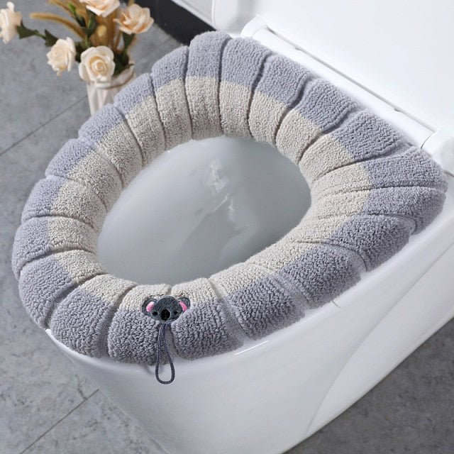 Cute Comfy Pumpkin Pattern Bathroom Toilet Seat Cover - Image 14