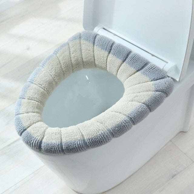 Cute Comfy Pumpkin Pattern Bathroom Toilet Seat Cover - Image 8