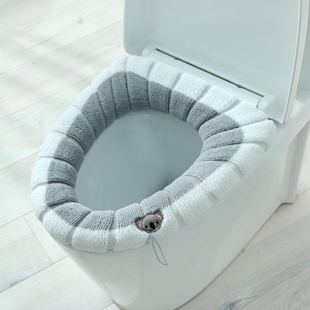 Cute Comfy Pumpkin Pattern Bathroom Toilet Seat Cover - Image 11