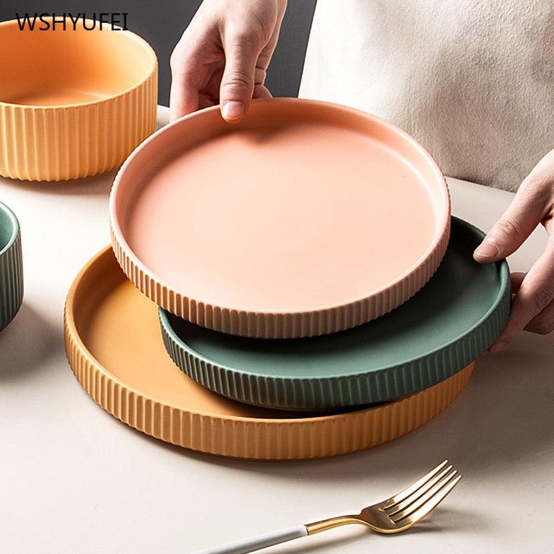 Colorful Ceramic Dinner Plate - Image 6