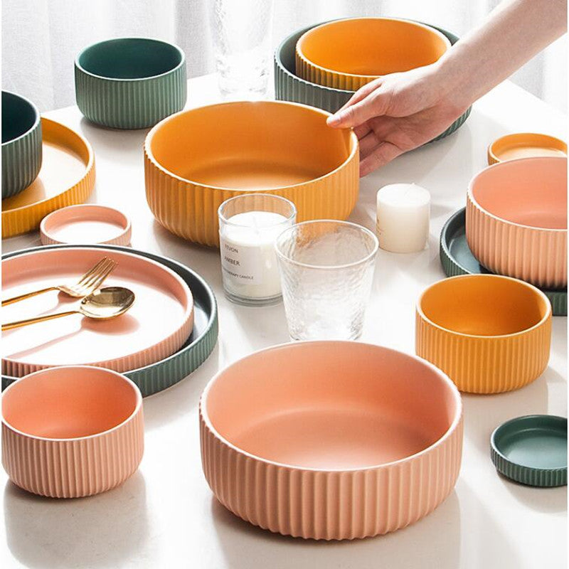 Colorful Ceramic Dinner Plate - Image 5