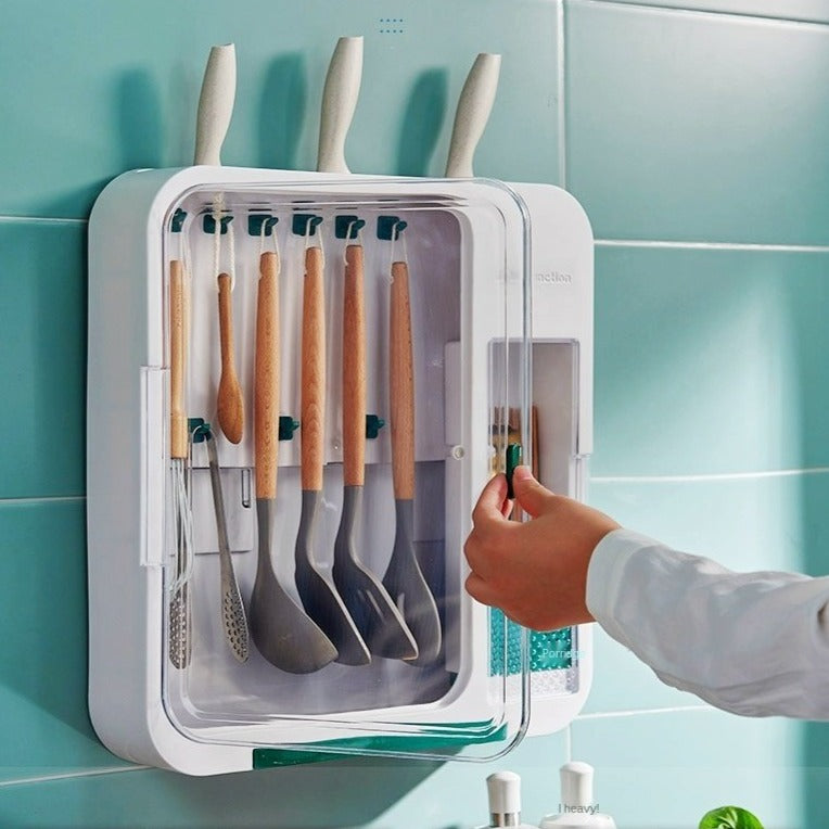 Multifunctional Wall Silverware Storage Box - Image 6