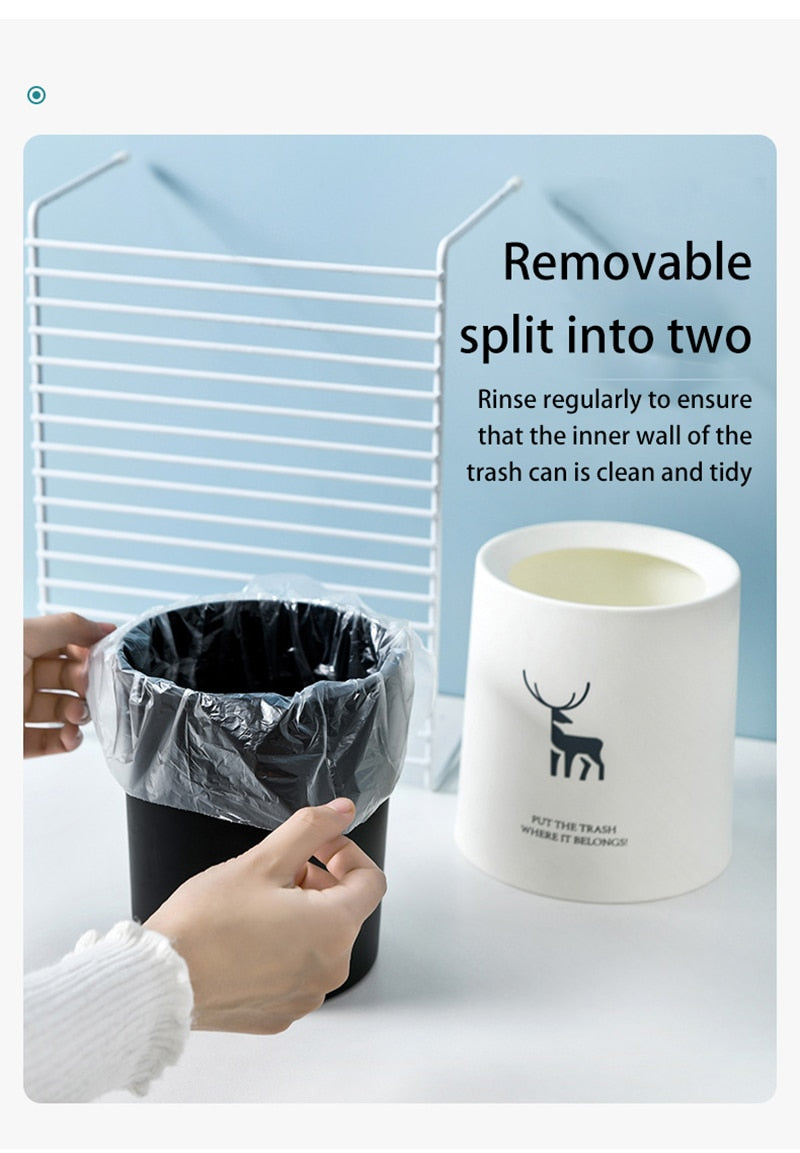 Nordic Desktop Double-Layer Mini Trash Can - Image 17