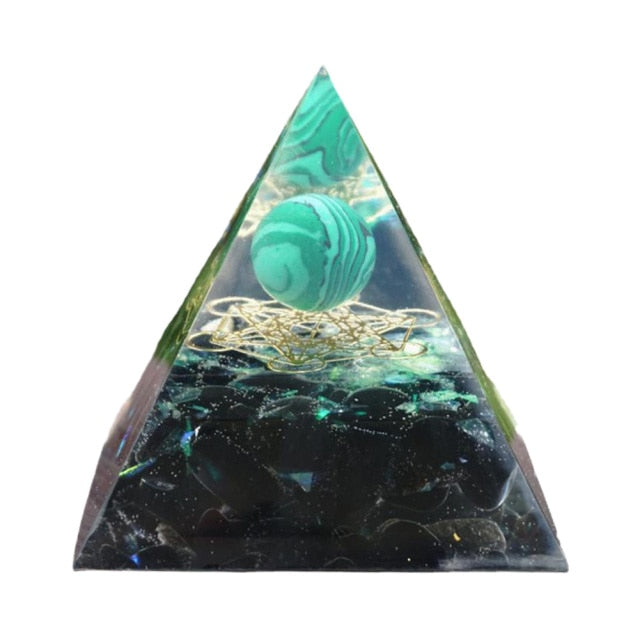 Creative Natural Crystal Universe Energy Pyramid - Image 3