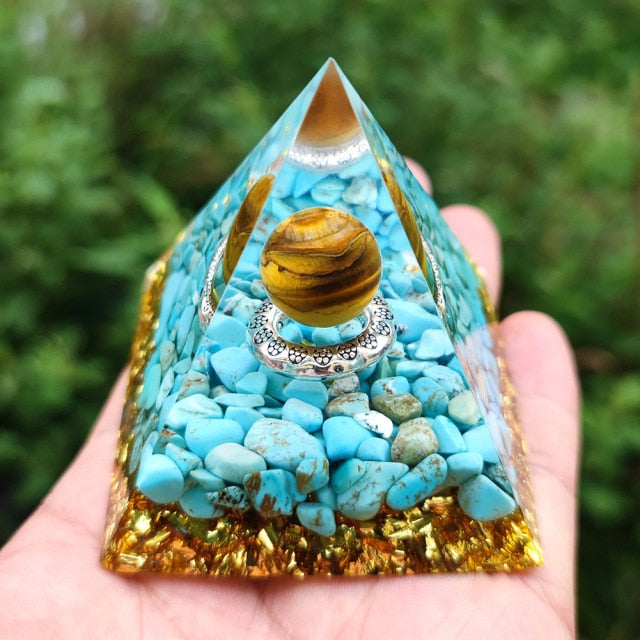 Creative Natural Crystal Universe Energy Pyramid - Image 35