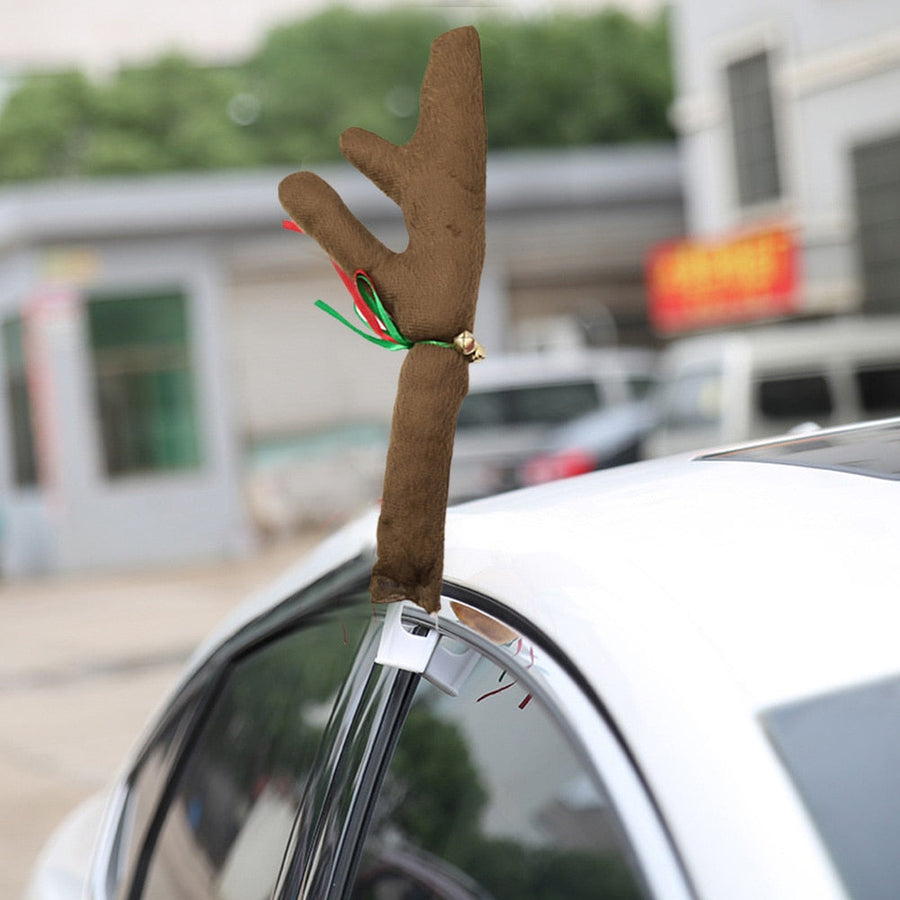 Christmas Deer Antlers Car Decor - Image 0