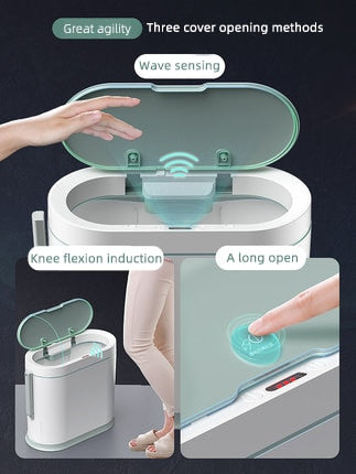 Automatic Smart Sensor Brush Trash Can - Image 2