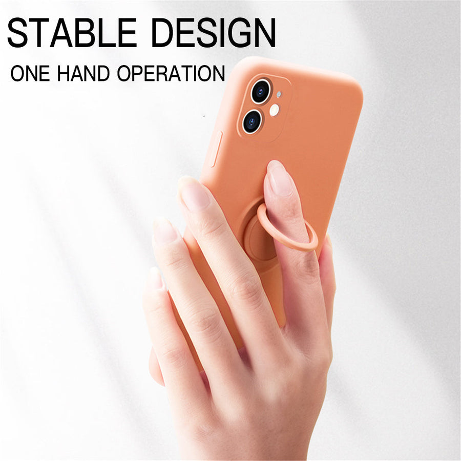 Soft Silicone Hand Strap Ring iPhone Cover - Image 13