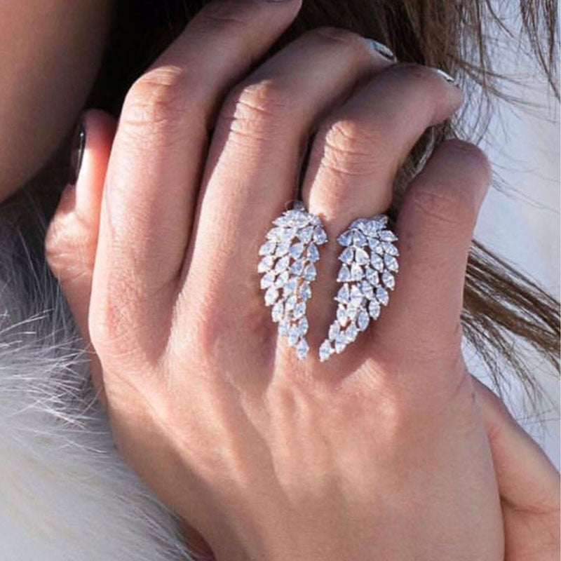 Angel Wing Zirconia Fancy Rings - Image 1