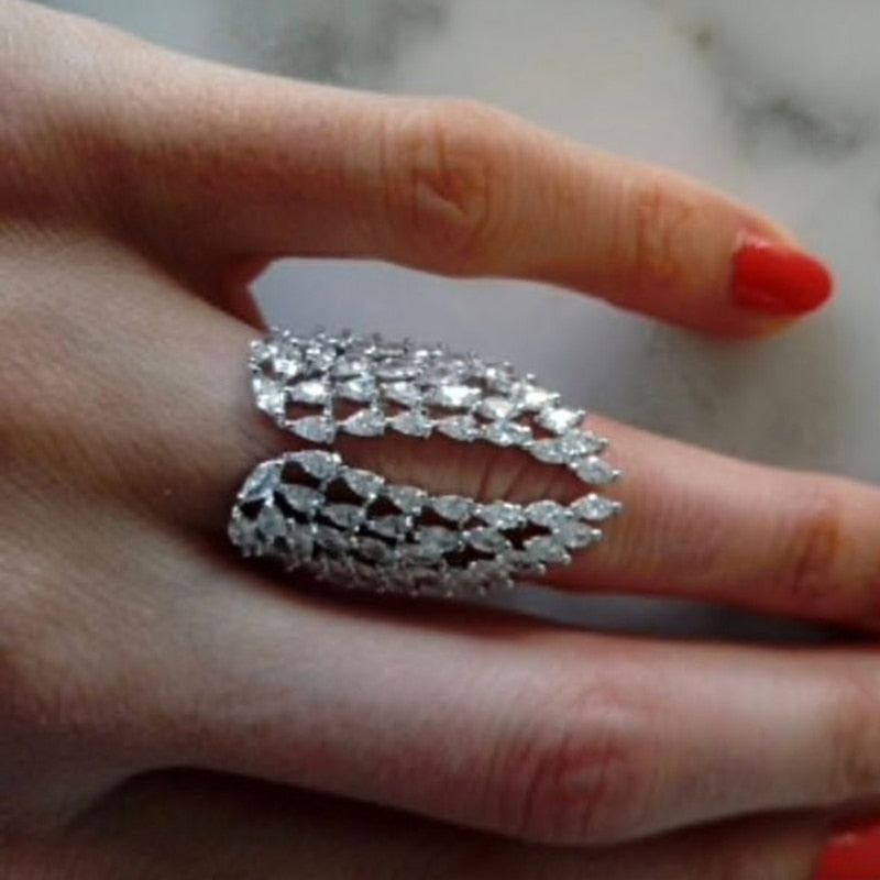 Angel Wing Zirconia Fancy Rings - Image 4