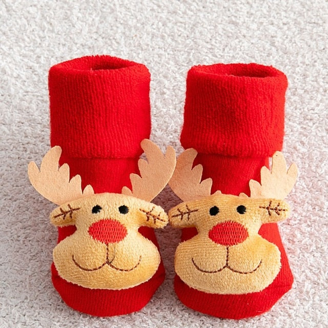 Children Santa Christmas Socks - Image 1