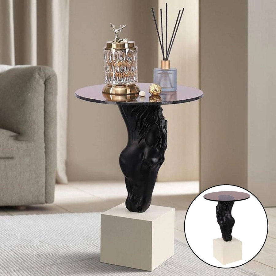 Creative Horse Head Statue Side Table - Image 0