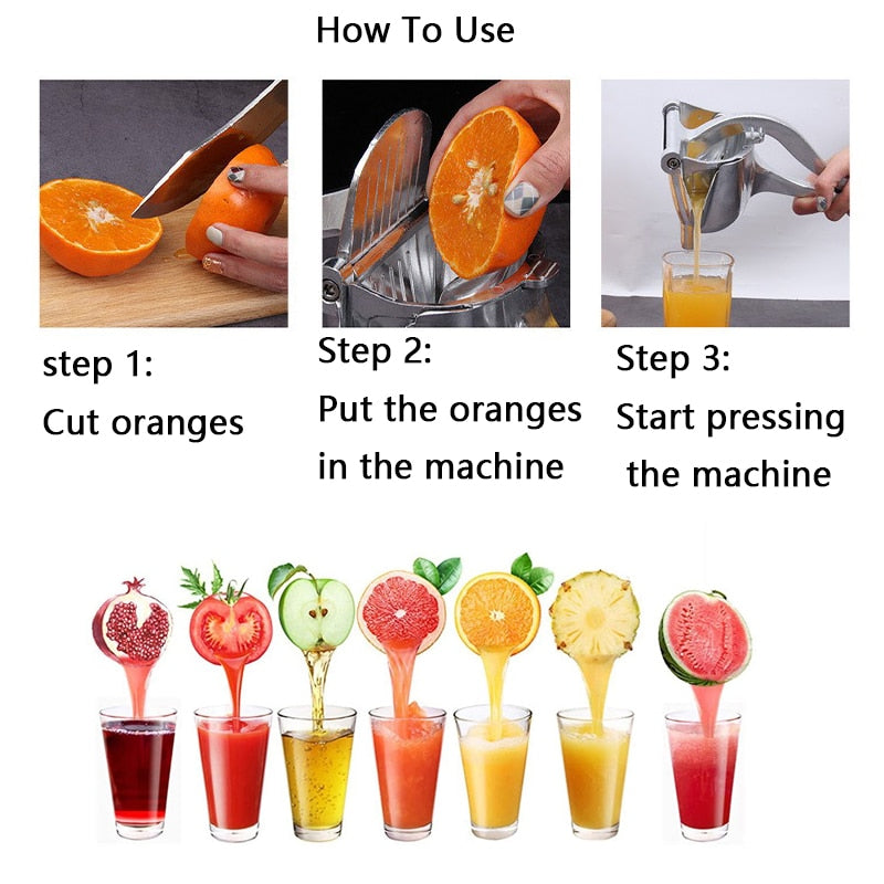 Extra Large Stainless Steel Manual Juicer - Image 3