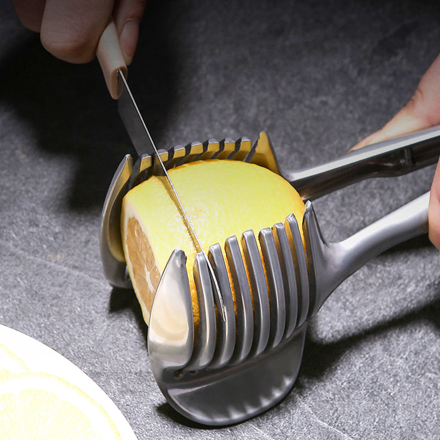 Stainless Steel Vegetable Fruit Cutting Holder Tool - Image 6