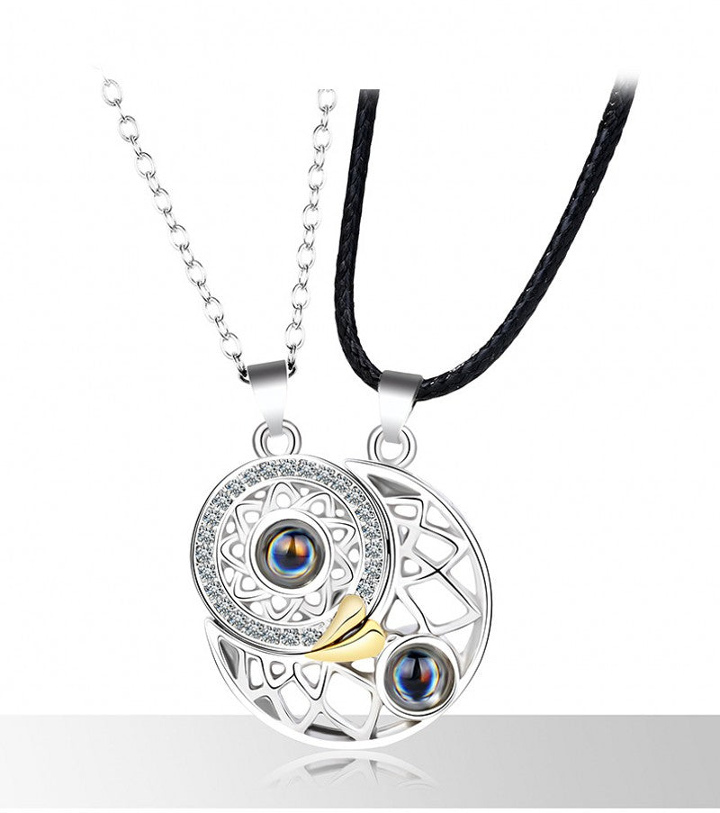 100 Languages I Love You Projection Couple Necklace - Image 6