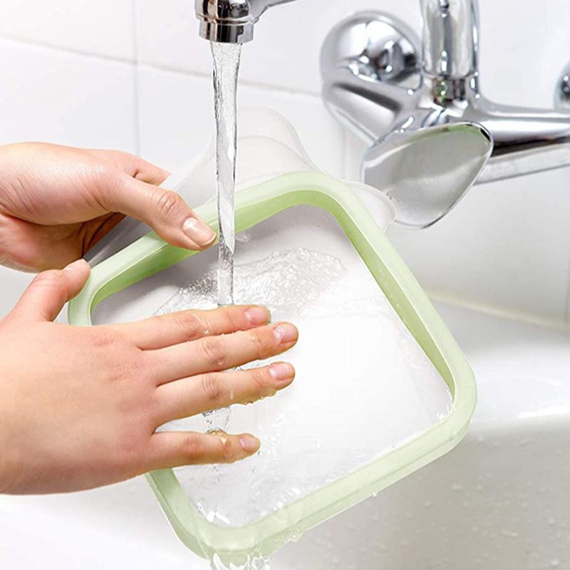 Eco-Friendly Microwavable Reusable Silicone Sandwich Box - Image 4