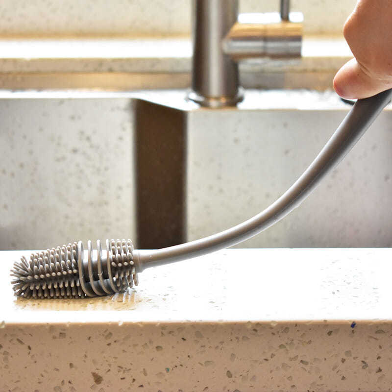 Long Handle Silicone Easy Glass Cleaning Brush - Image 3