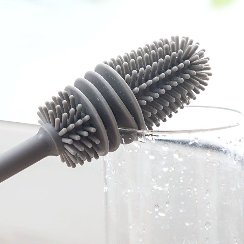 Long Handle Silicone Easy Glass Cleaning Brush - Image 1