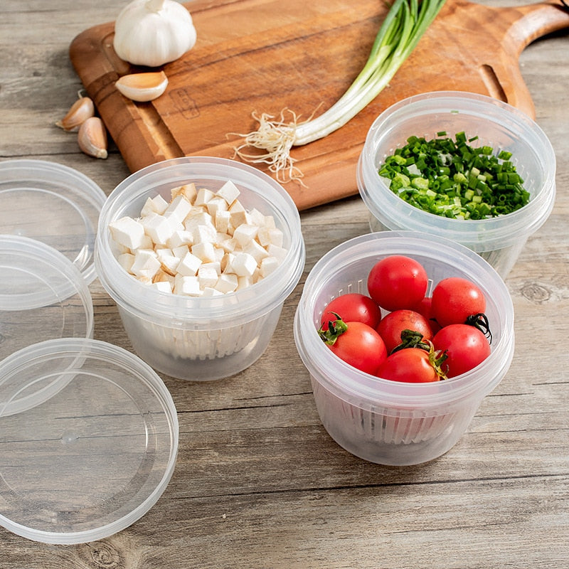 Vegetable Fresh-Keeping Drainer Mini Container - Image 4
