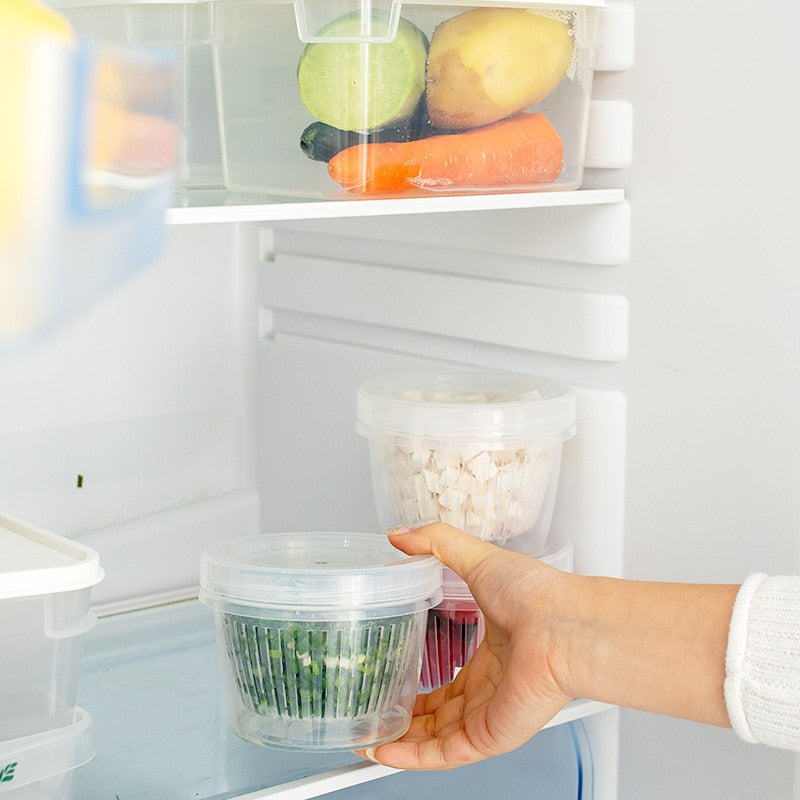 Vegetable Fresh-Keeping Drainer Mini Container - Image 7
