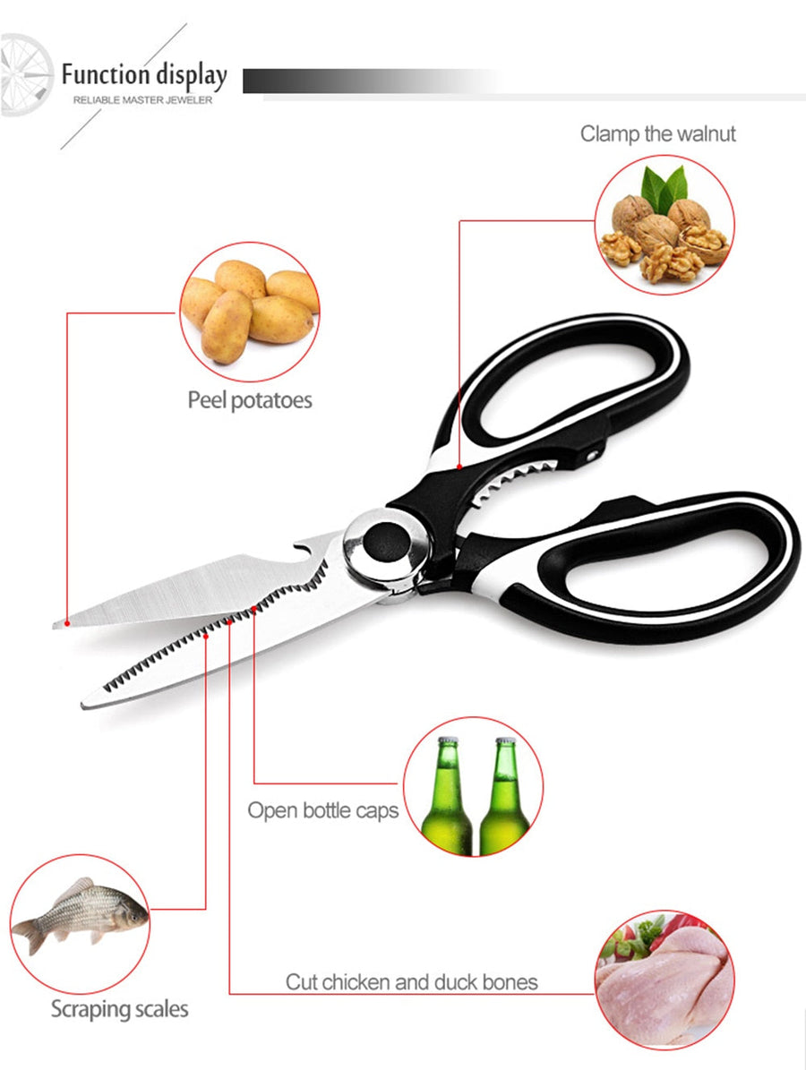 Multipurpose Kitchen Scissor with Bottle Opener - Image 8