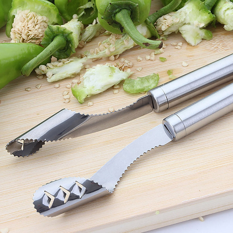 Stainless Steel Chili Pepper Seed Remover - Image 0