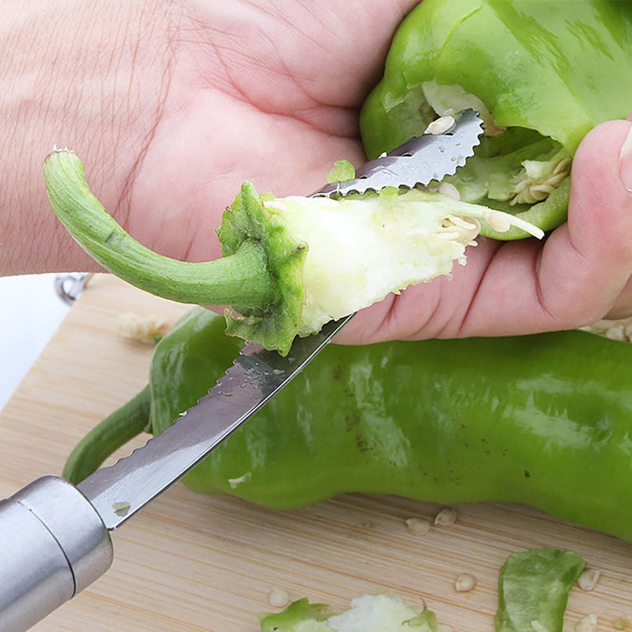 Stainless Steel Chili Pepper Seed Remover - Image 6