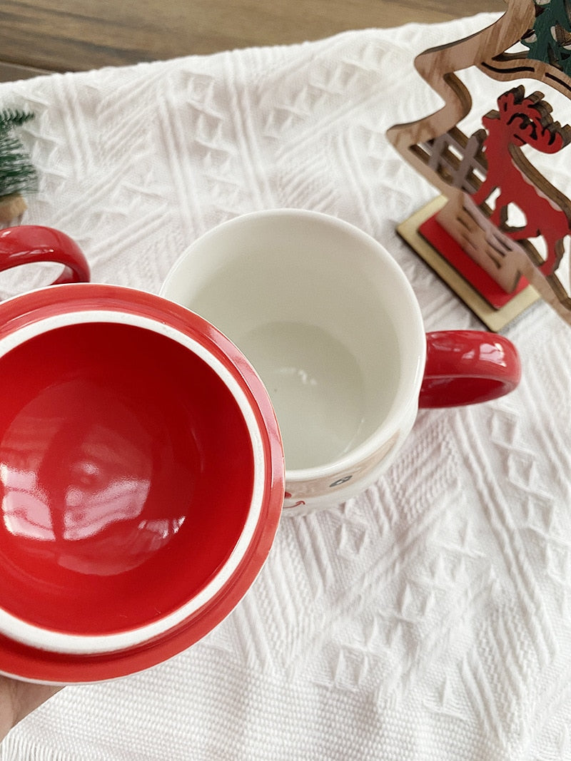 Creative Santa Ceramic Tea Mug - Image 2