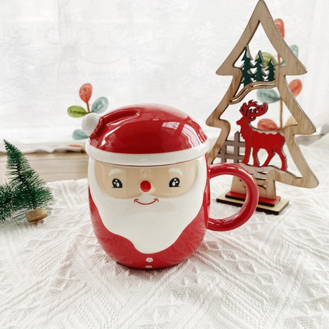 Creative Santa Ceramic Tea Mug - Image 1