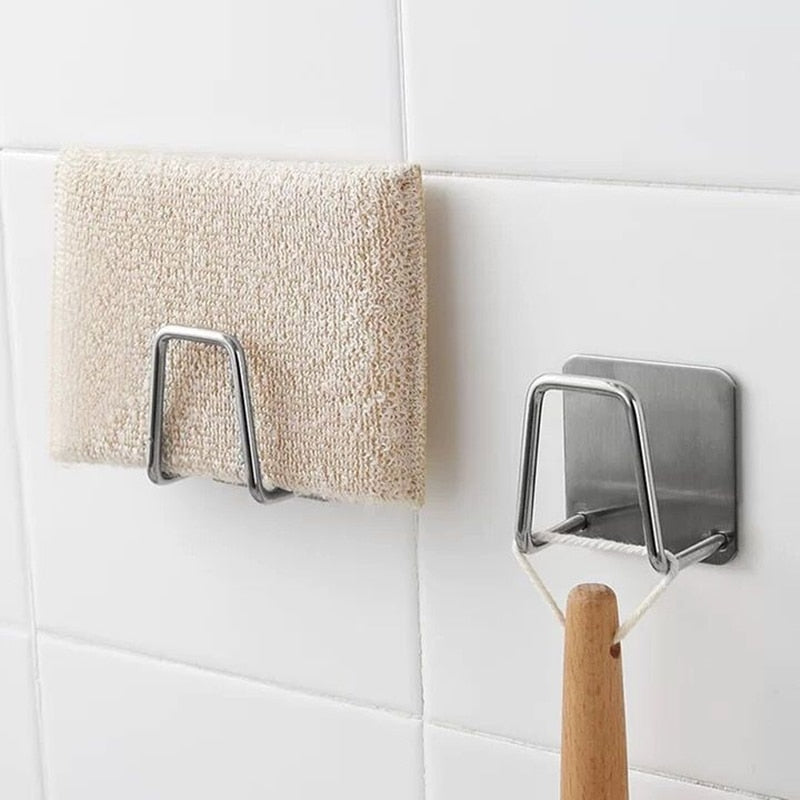 4pcs Stainless Steel Sink Sponge Holder - Image 2
