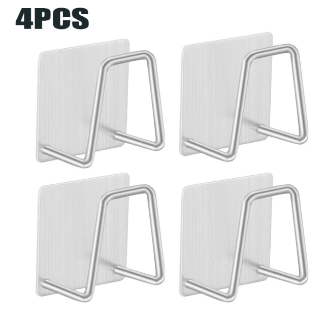 4pcs Stainless Steel Sink Sponge Holder - Image 5