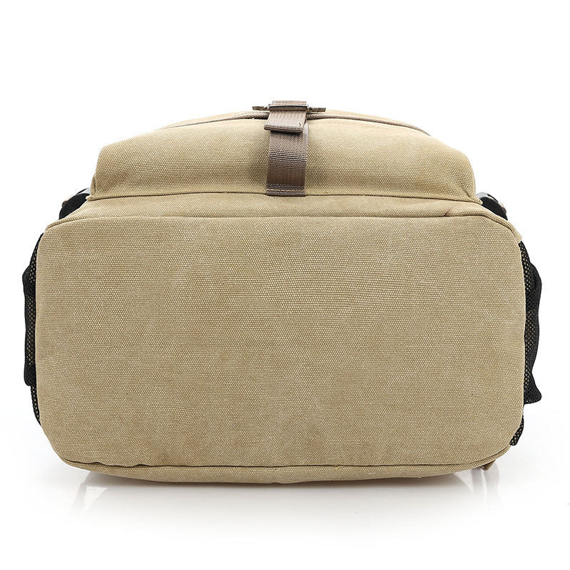 Shoulder Strap Zipper Solid Casual Backpack - Image 13