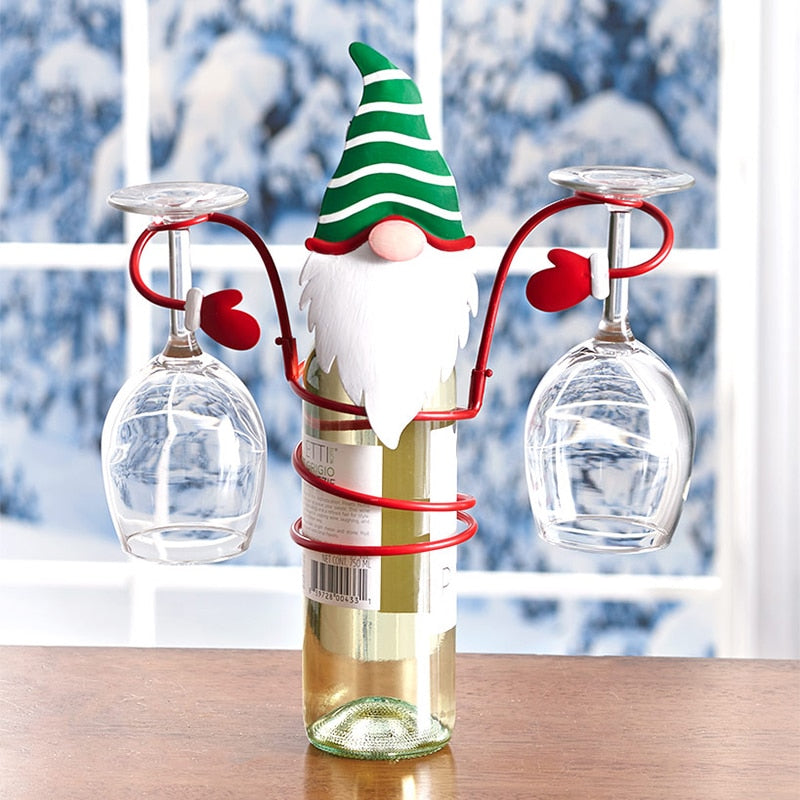 Christmas Wine Bottle Glass Holder - Image 3
