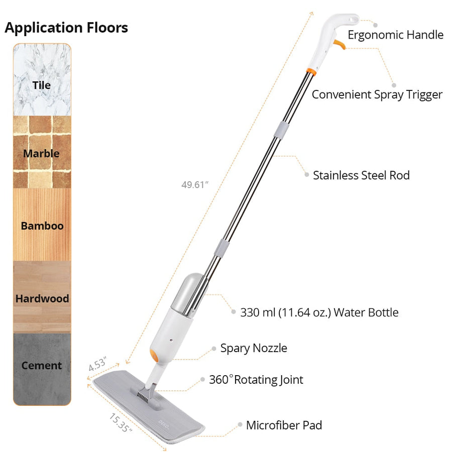 3in1 Hand Sweeper Water Spray Mop - Image 1