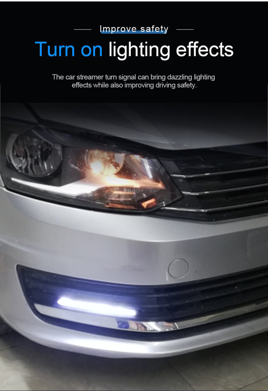 2Pcs Waterproof Car Turn Signal LED Light Strip - Image 4