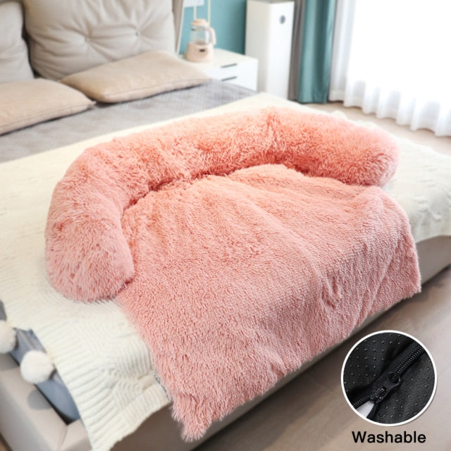 Large Pet Plush Sofa Cover Bed - Image 7