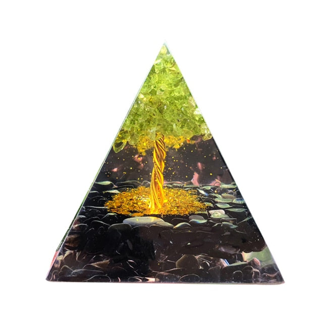 Creative Natural Crystal Universe Energy Pyramid - Image 18
