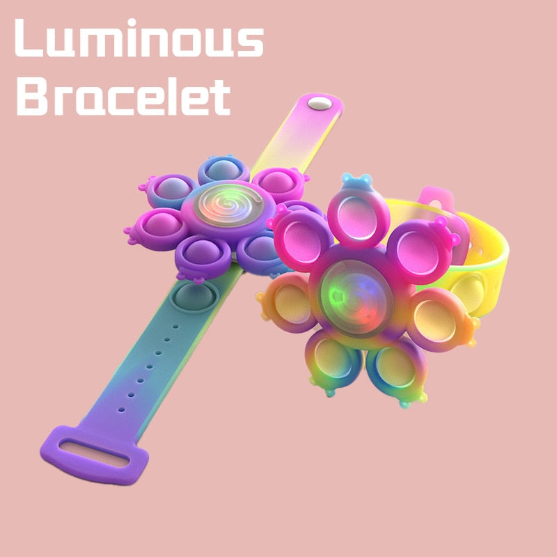 Kids Pop Play Fidget Spinner Bracelets - Image 2
