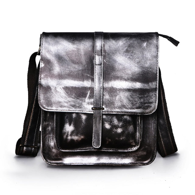 Vintage Stylish Leather Casual Messenger Bag - Image 10