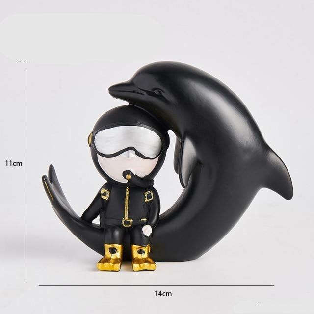 Handmade Creative Cute Diver Figurines - Image 8